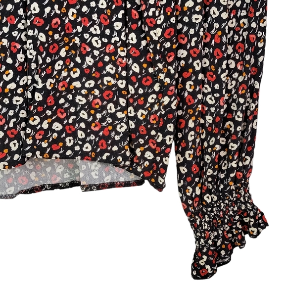 Miss Selfridge Micro Floral Pattern Flowy Blouse Fashion Top Women's Size US 4 - Picture 3 of 13